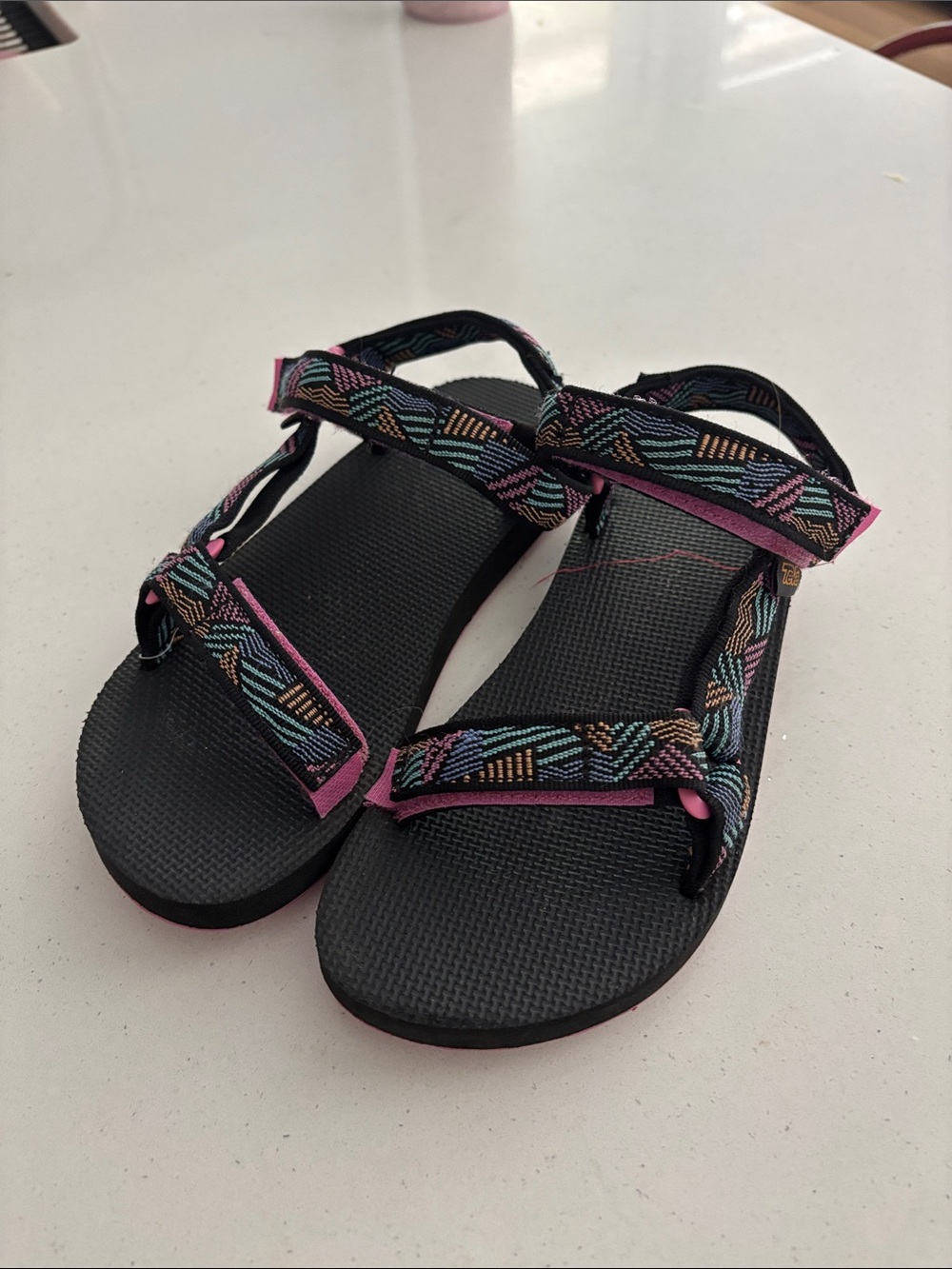 Teva black and pink Sandals